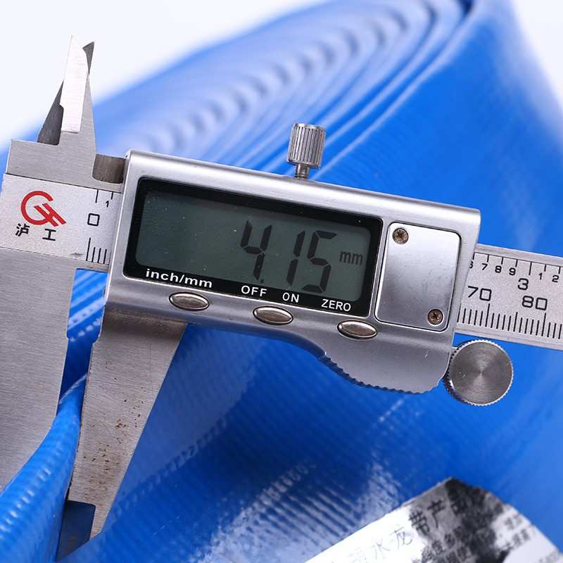 4寸5寸pvc农用浇地涂塑水带排水管防爆软管抽泥浆灌溉高压防爆