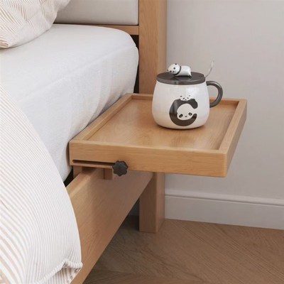 床侧边可折叠床头柜代替代放手机放置神器移动悬空桌靠背置物支架