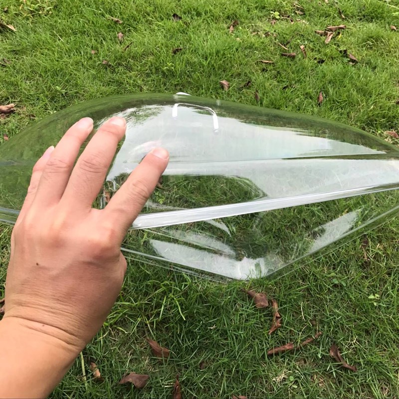 长方形托盘盖子透明食品盖PC餐罩面包盖自助餐盖展示盖食物罩