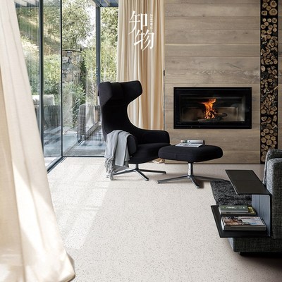 素色白色水磨石瓷砖米色客厅地砖服装店商业工程卫生间墙砖厨房砖