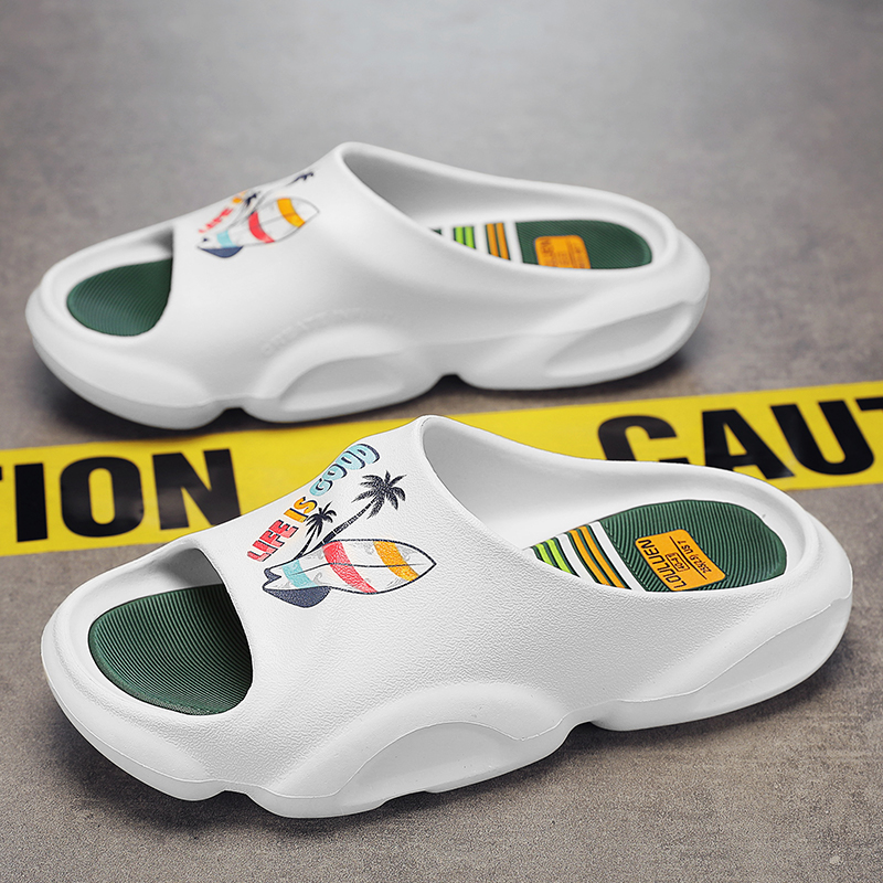 男夏季凉拖鞋外穿防滑沙滩男士一字拖软底踩屎感户外休闲运动凉拖