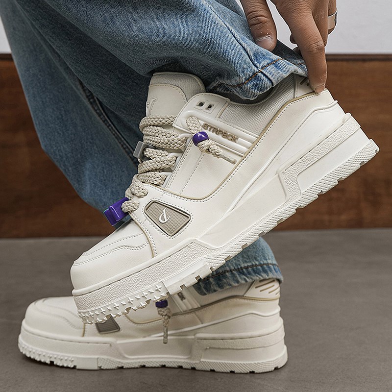 特大码男鞋45秋季运动休闲小白鞋46脚胖宽肥47情侣板鞋48老爹鞋49