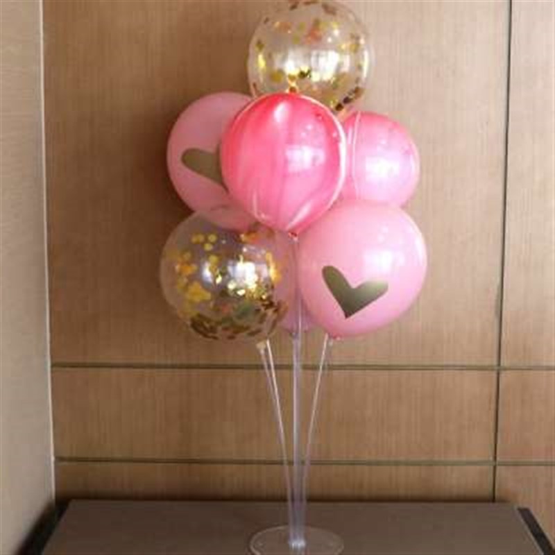 多层气球桌飘支架餐桌展示架生日布置婚礼亮片气球树婚庆婚房装饰