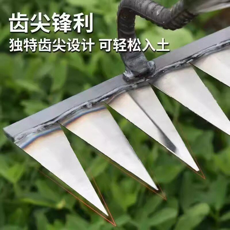 除草神器工具不弯腰连根拔草挖土耙子多功能锄草锄头种菜翻地松土