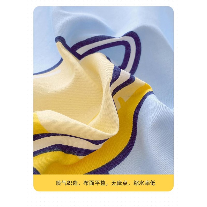 全棉卡通可爱床单三件套 宿舍纯棉简约四件套0.9m1.2米床上用品