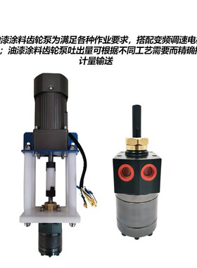 静电喷漆齿轮泵g 喷漆齿轮泵3/5/6/8cc 水油性漆齿轮泵 定量计量