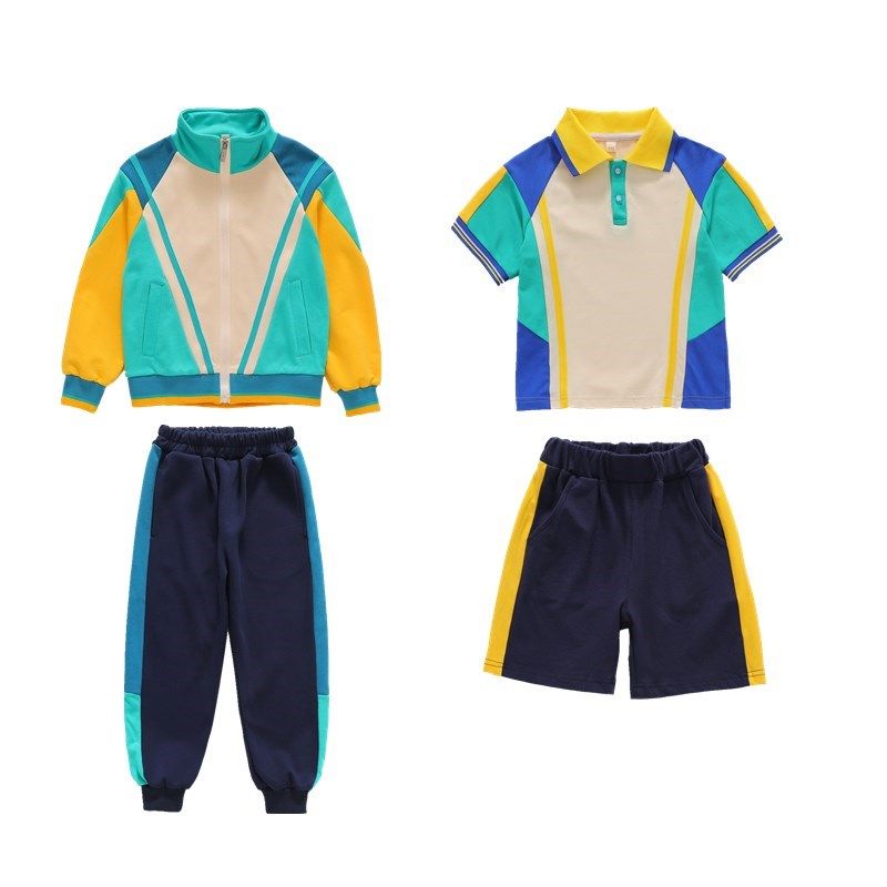 学院风棒球服校服套装小学生春夏装新款男女儿童班服老师幼儿园服