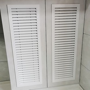 定制橱柜门燃气换气通风口网罩装 饰盖铝合金单P层出风口百叶窗格