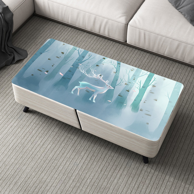 茶几桌布防水防烫欧式现代简约长方形pvc防油免洗厚中式网红桌布,居家布艺,桌布,淘宝优惠券,粉丝福利购,淘宝优惠卷