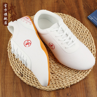 帆布太极鞋女男款练武术鞋练功鞋牛筋底运动鞋打太极拳的训练鞋子