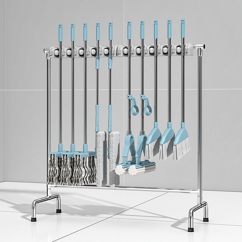 不锈钢移动拖把架拖把池落地清洁工具置物架商用收纳架拖布沥水,收纳整理,挂钩/粘钩,淘宝优惠券,粉丝福利购,淘宝优惠卷