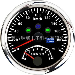 摩托车电动车游艇通用GPS速度里程表带指示灯