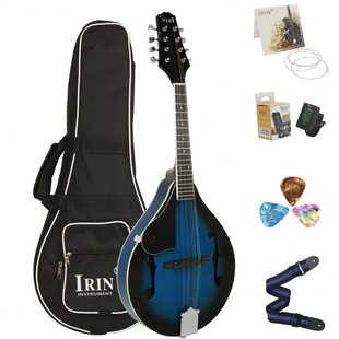 藏族吉他厂家八弦曼陀铃琴初学者原声曼陀林西洋弹拨乐器曼德林