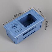 导轨显示器外壳数显面框塑料控制器壳控制盒卡轨两用158 75MM