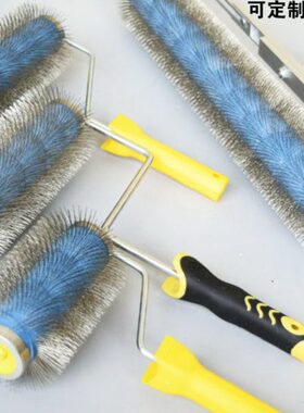 包邮华德不锈钢针消泡滚筒10/20寸水泥自流平放气辊环氧地坪工具