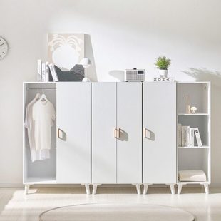 可比熊实木儿童衣柜简约现代宝宝小衣橱家用卧室小户型收纳储物柜