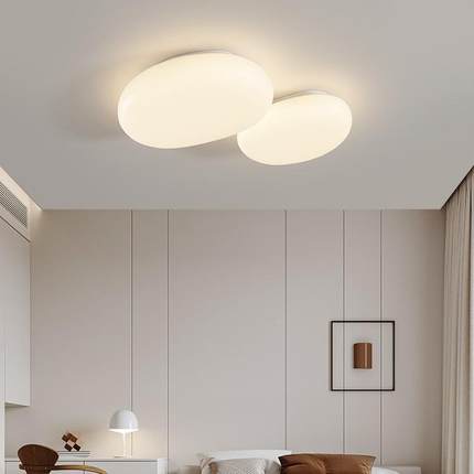 全现光风谱奶灯油护眼吸顶灯创意代简约卧LM3732室客厅全屋套餐LE