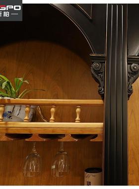 工5779厂直实木酒欧式现柜代美客厅多功能收纳柜全屋式家销具