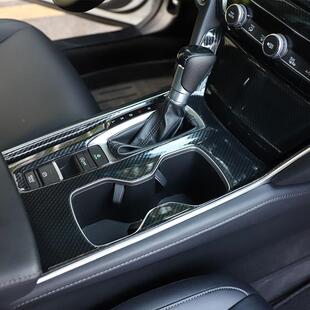 18款阁代雅汽内饰改装贴10代雅阁中控档位十代雅阁车桃十木碳纤维