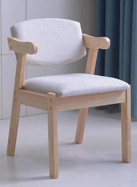 家用TWM简约实木餐椅电脑椅子学生学椅凳书习桌卧室子靠背椅椅子