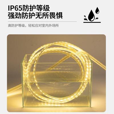 照36v灯带led灯道条100米220户外防水养殖场工地明隧船用24VV36v