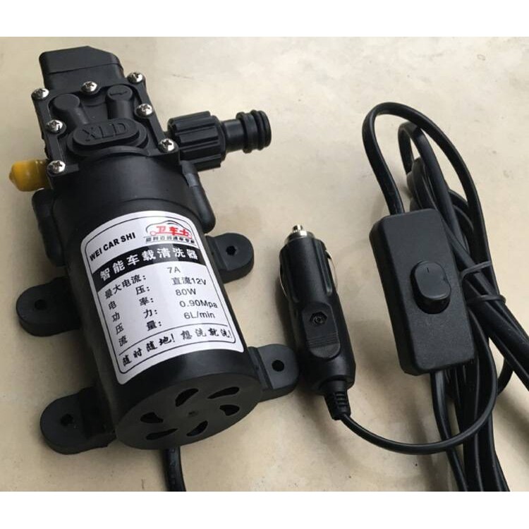 厂家直销爆款简易型便携式12V电动洗车器 高压车载洗车器