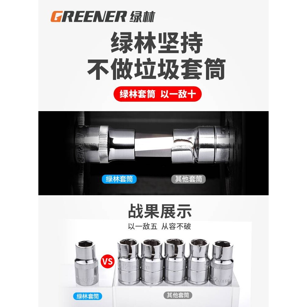 cs扳手工具61件套装修车汽修理维修工具箱货车组合中飞套筒棘轮