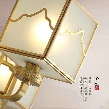 新式吊灯MC5001客厅中灯全铜灯具中国风代现简约轻奢卧餐厅室灯大