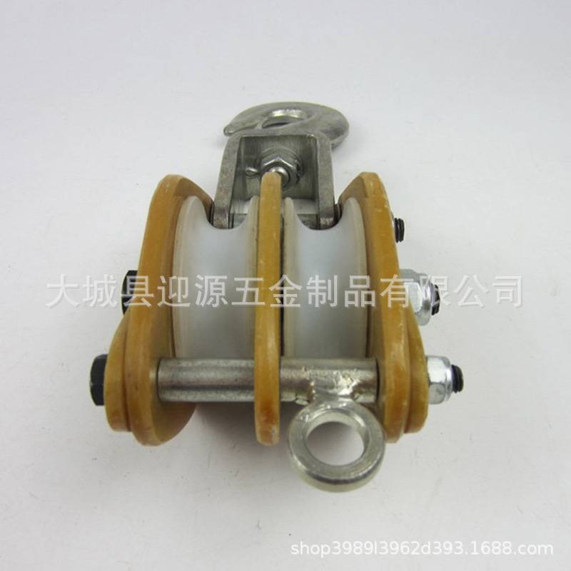 带电作业起吊绝缘滑车电力施工绝缘放线滑子手动吊运钢丝绳滑轮