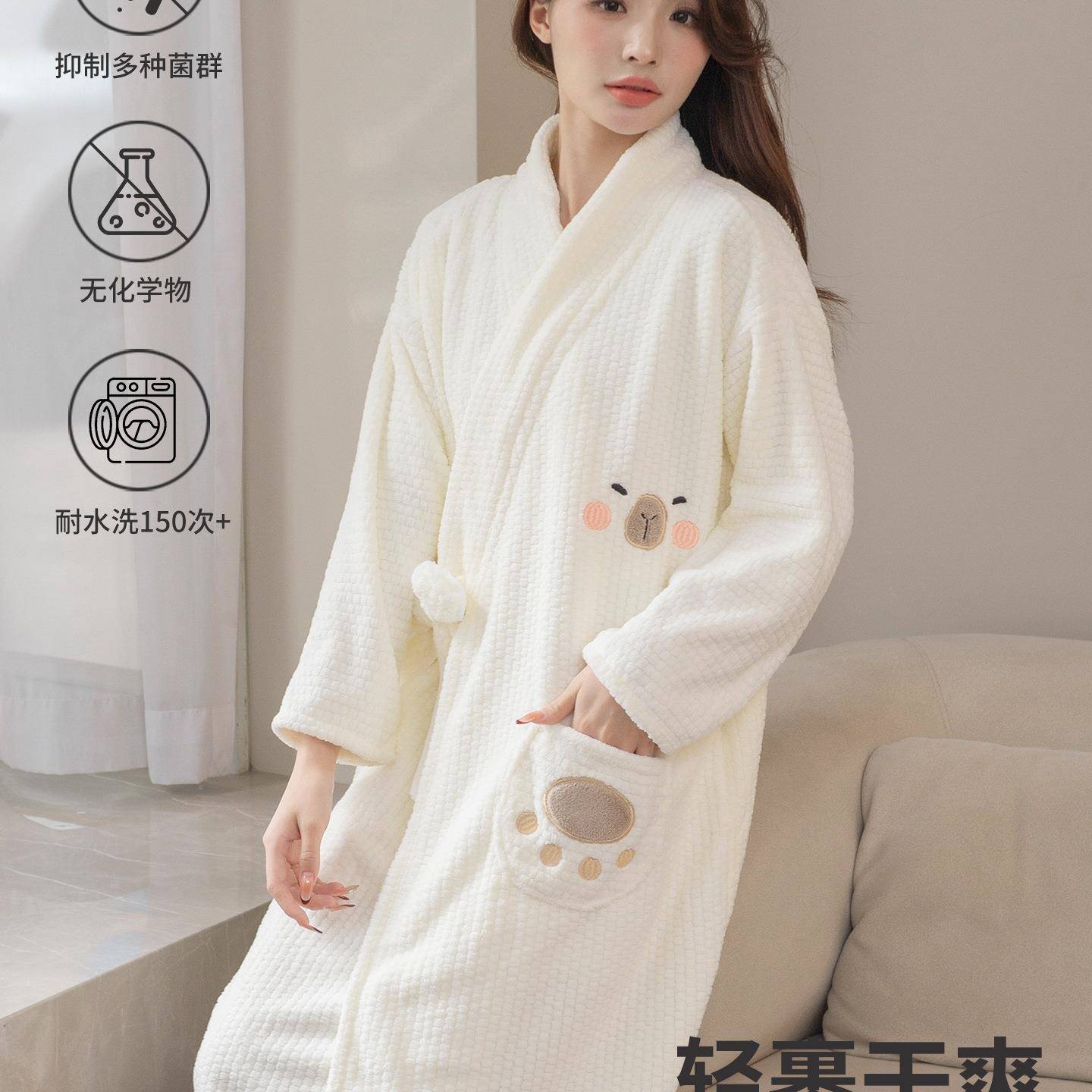 浴浴袍女款可穿巾式2026新速款比纯other棉水干裹全身大吸人成人