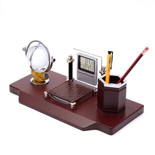 高档老板领导办公室招财创意办公桌摆件文台书房桌面简约现代笔筒