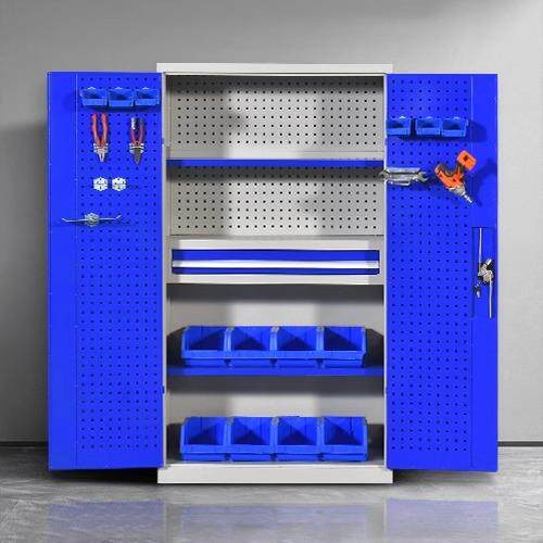 钢制重型具柜纳车存间多功能带锁放柜汽修车间工工具零ZR-125件收