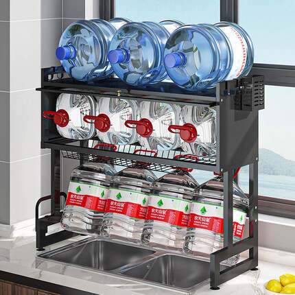 厨房防尘水槽置水物架台面盘收碗纳SMGD洗碗架子水池放碟碗碗架沥