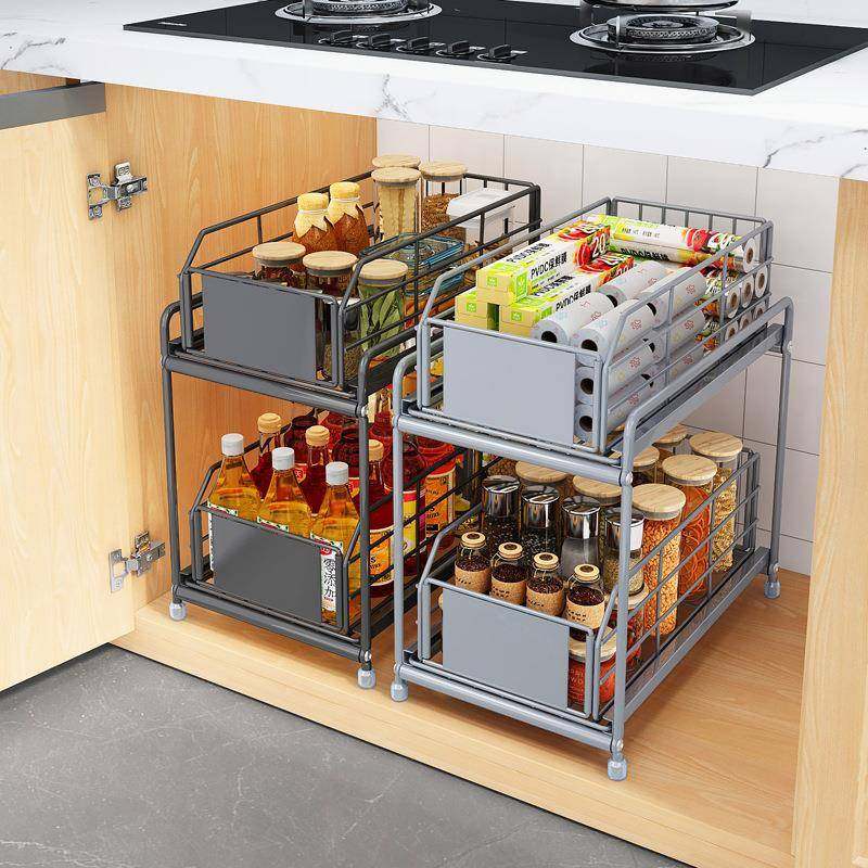 厨房下水槽置浴架储物物z-35948架内橱柜分层收纳架抽拉式室台下,厨房/烹饪用具,抹布架/厨房清洁收纳架,淘宝优惠券,粉丝福利购,淘宝优惠卷