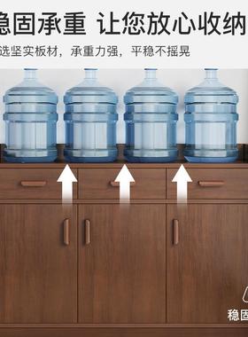 餐边柜物柜木柜子置储物柜客靠墙壁B128C办公置室茶水柜厅家用茶