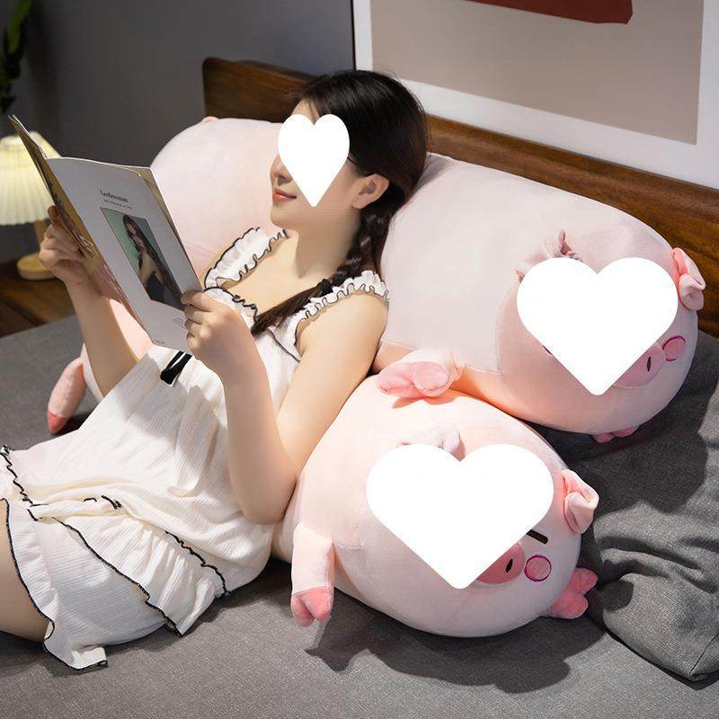 猪猪长枕枕女生睡觉床上腿侧夹睡抱枕头男KUQ生款靠枕条床头靠垫