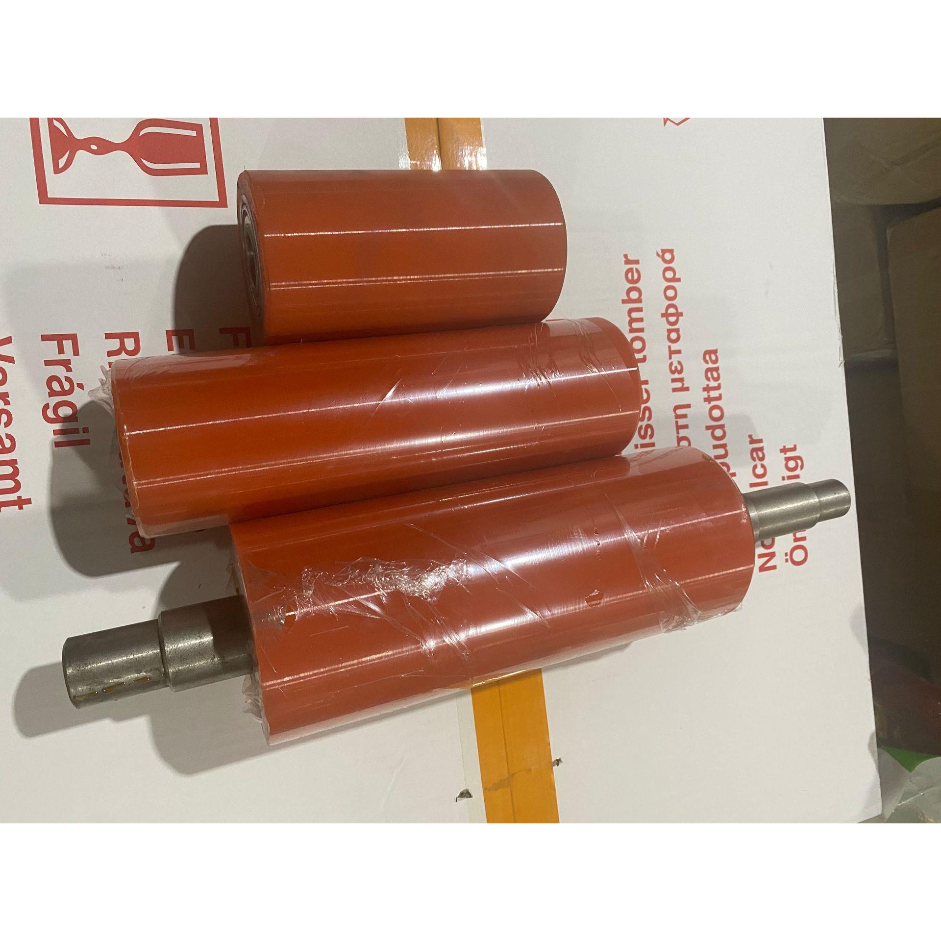 铝材贴膜机导向轮输送带包胶轮贴合轮聚氨酯pu胶辊可定做