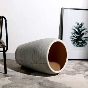 高款特大号花盆50cm以上40粗陶落地高脚陶瓷摆件客厅高筒北欧简道