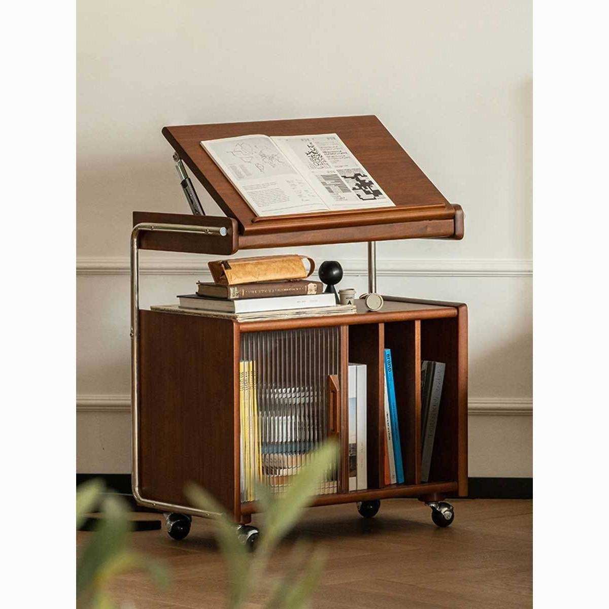 实木杂志柜边柜收纳柜北欧日式展示柜客厅卧室茶几