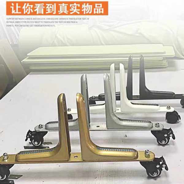 公室屏风隔断折屏玄关落地固定底座脚架支撑架移动滑轮支架脚