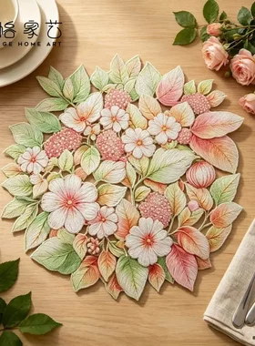 彩色PVC3D托底隔热餐垫