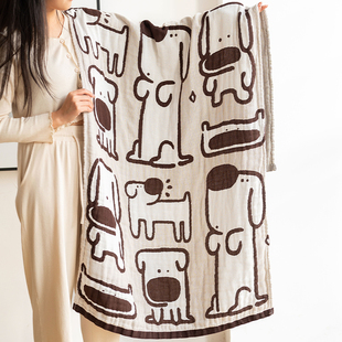 呆滞狗狗浴巾f纯棉女洗澡毛巾全棉裹巾男家用柔软儿童吸水可爱新