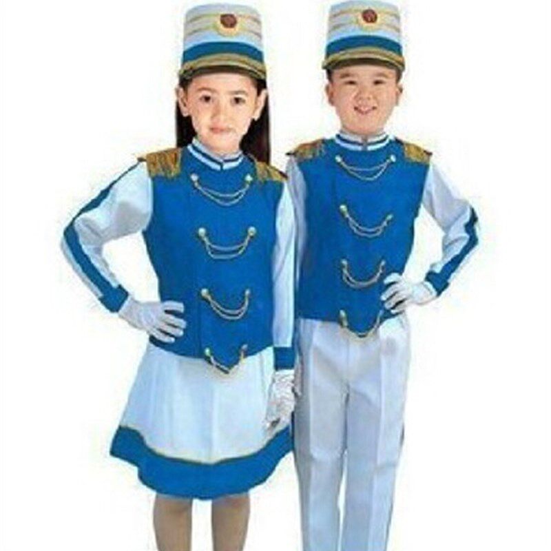 六一新款鼓号服中小学生升旗手服装号队K服装管乐服儿童仪仗队服