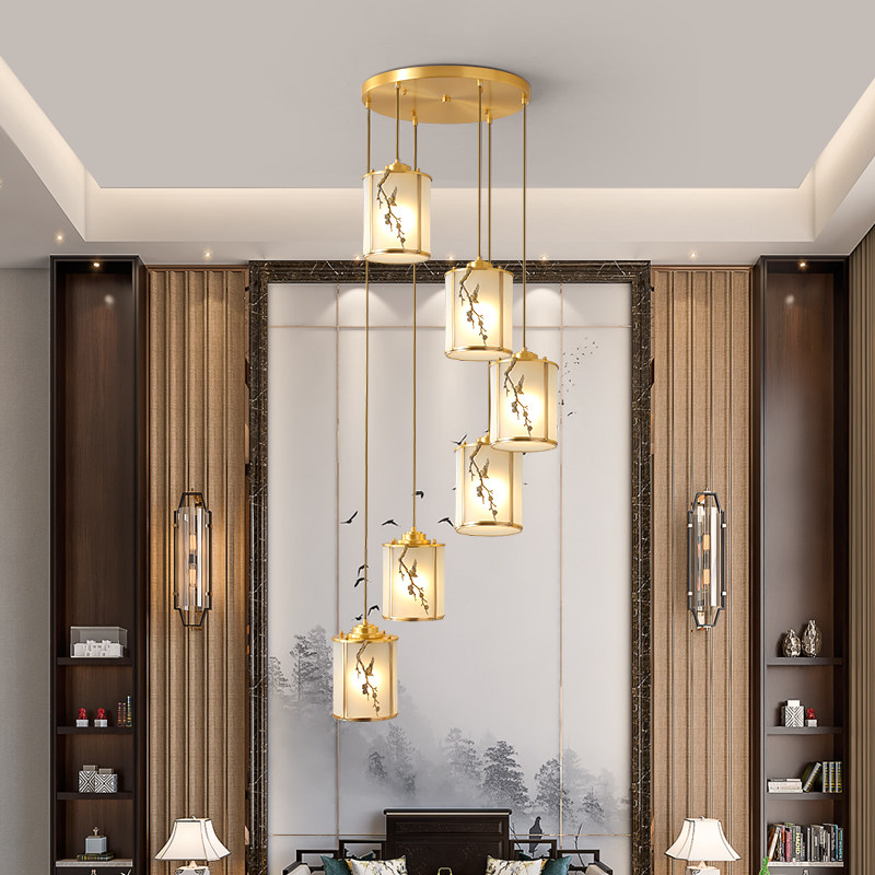 全铜旋转楼梯间吊灯过道灯玄关走廊吧台小吊灯餐厅卧室床头小吊灯,家装灯饰光源,餐厅吊灯,淘宝优惠券,粉丝福利购,淘宝优惠卷