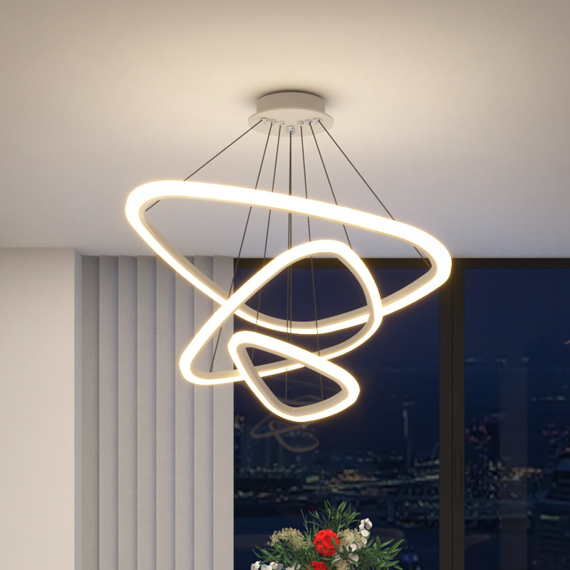 餐厅吊灯简约现代大气鱼线型客厅大厅书房卧室新款led中山灯具,家装灯饰光源,餐厅吊灯,淘宝优惠券,粉丝福利购,淘宝优惠卷