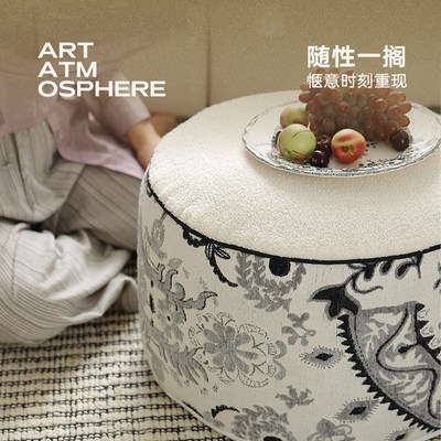 民族风坐墩蒲团坐垫不塌懒人坐垫座墩蒲团 可拆洗 坐墩套不含芯