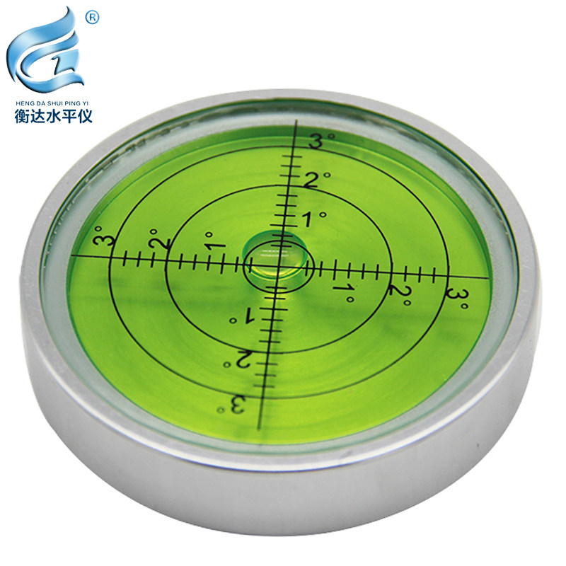 金属万向水平仪7415高精度水准器F圆水平尺水平气泡水平泡水准泡