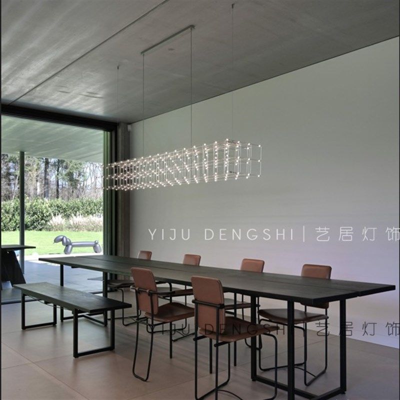 餐厅灯2024年新款高级感餐桌酒吧一字长条灯店铺商用前台吧台吊灯,家装灯饰光源,餐厅吊灯,淘宝优惠券,粉丝福利购,淘宝优惠卷