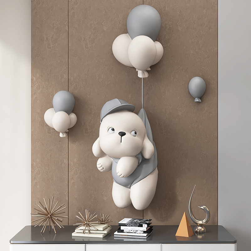 立体狗电视背景墙面装饰挂件客厅沙发餐厅玄关卧室床头儿童房壁挂