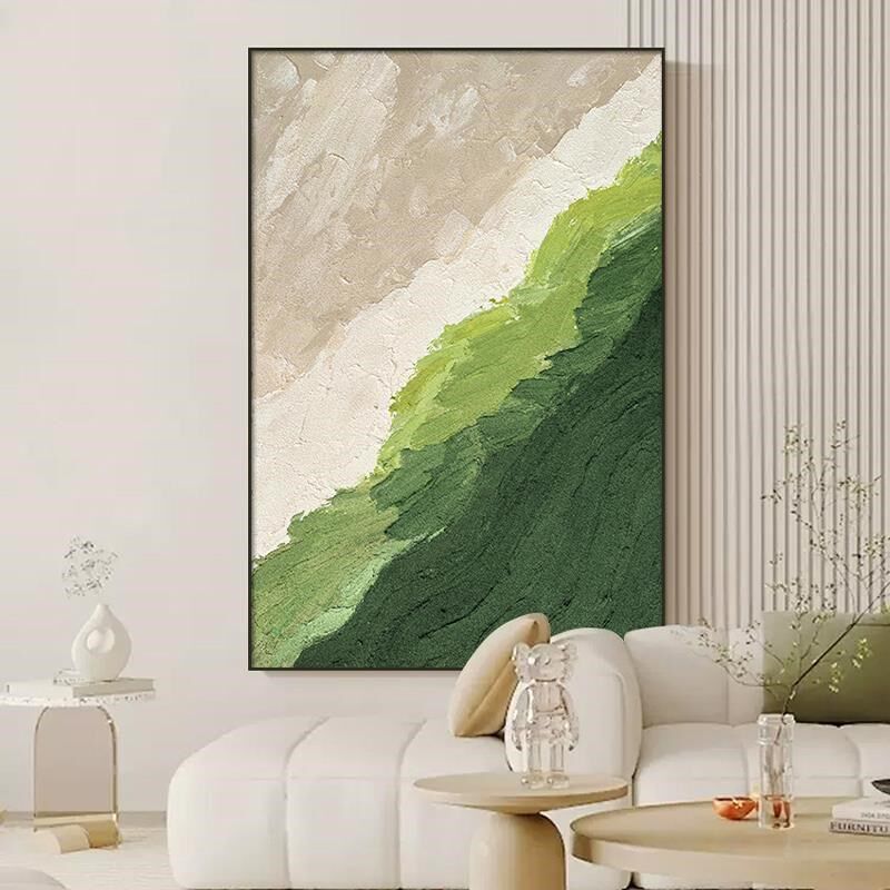 厂家现代简约客厅装饰画奶油风抽C象落地壁画沙发背景墙挂画玄关
